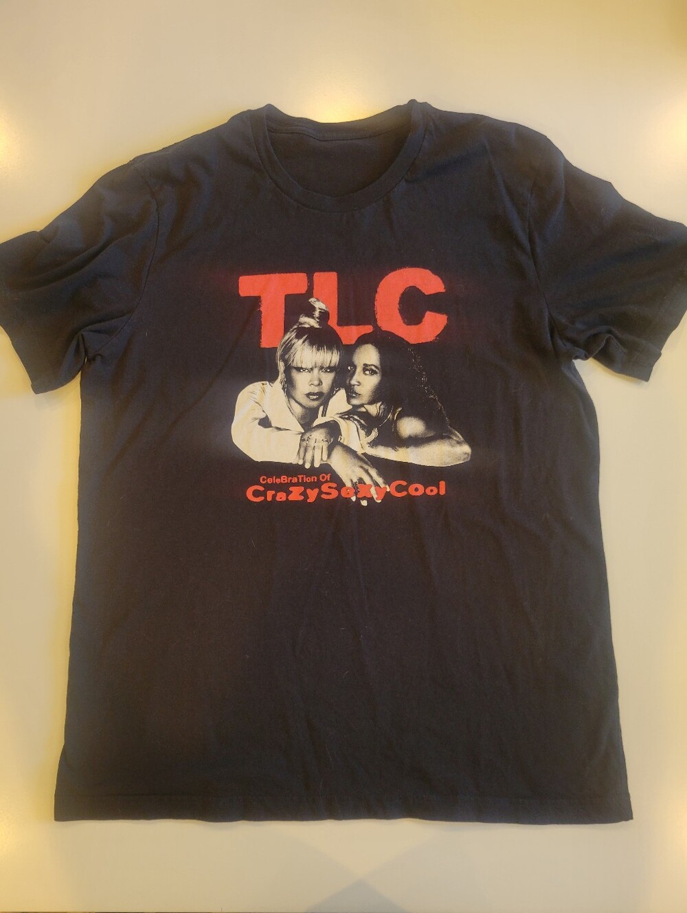 TLC 'CrazySexyCool' Official Tour Graphic Tee - Black